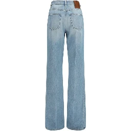 جينز قطني أزرق