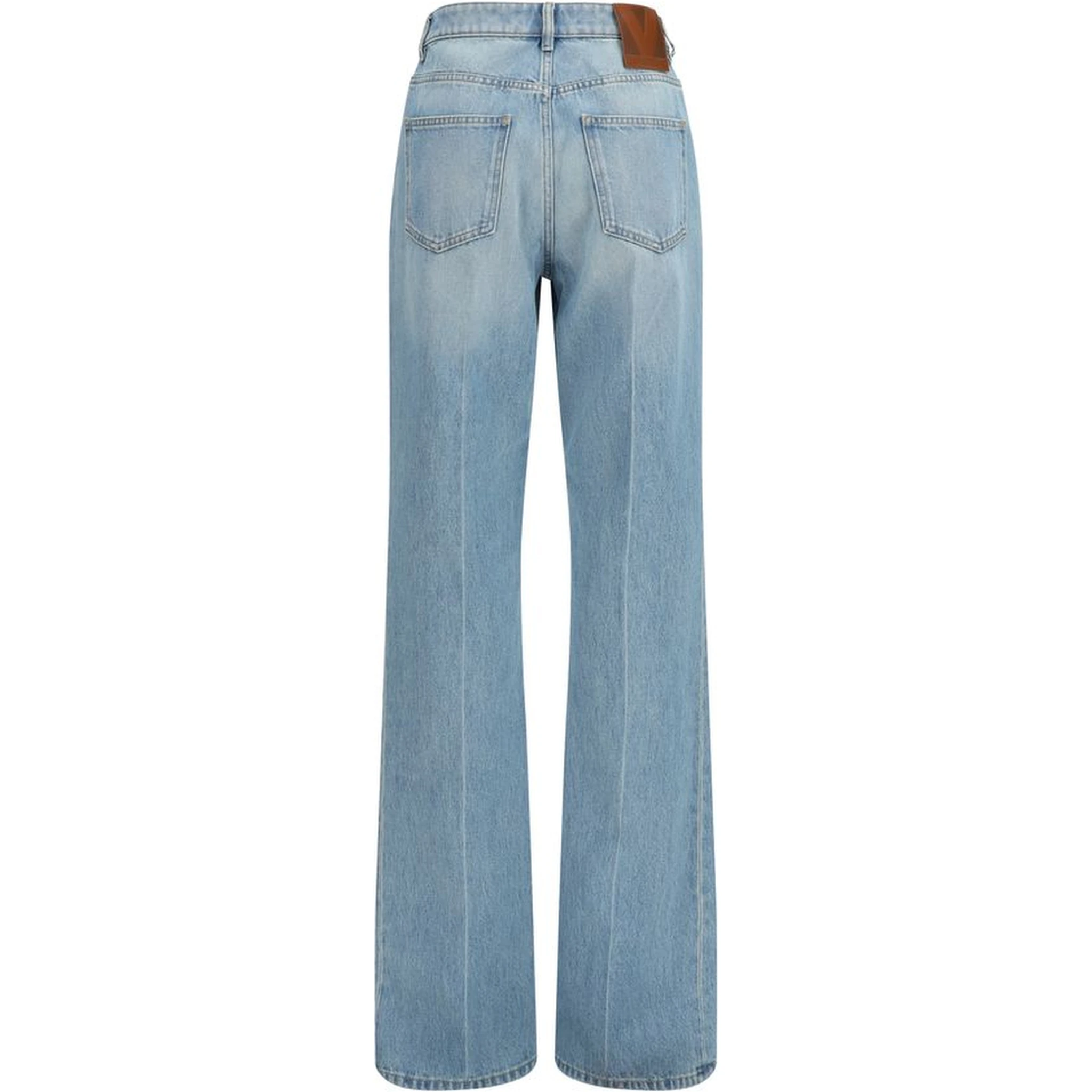 جينز قطني أزرق