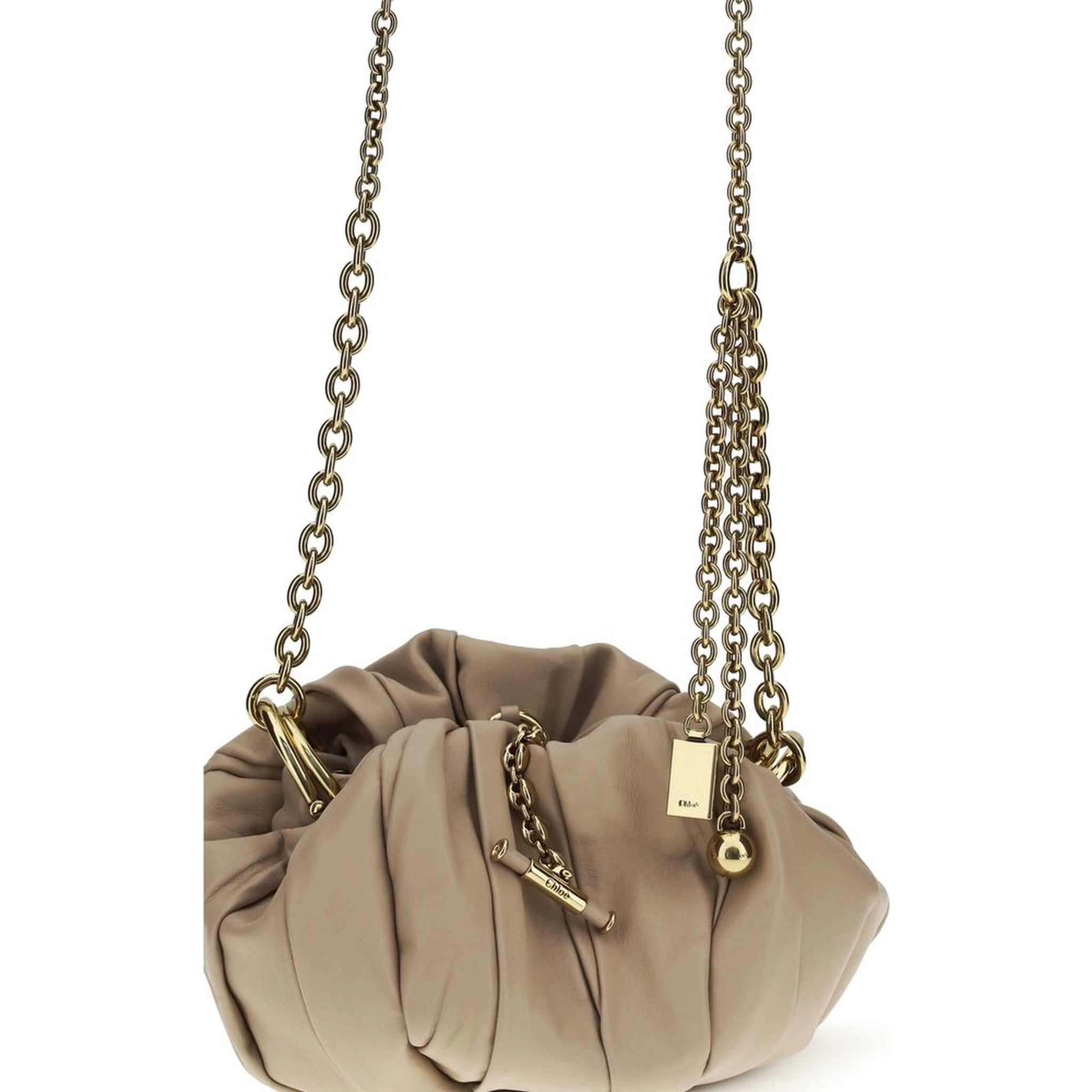 Beige Lamb Ovis Aries Aries Shoulder Bag