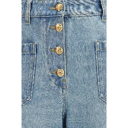 جينز قطني أزرق