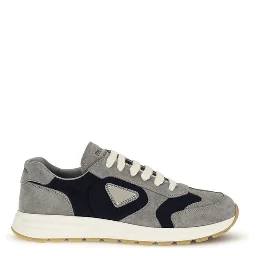 Blue Calf Leather Bos Taurus Athletic Sneakers