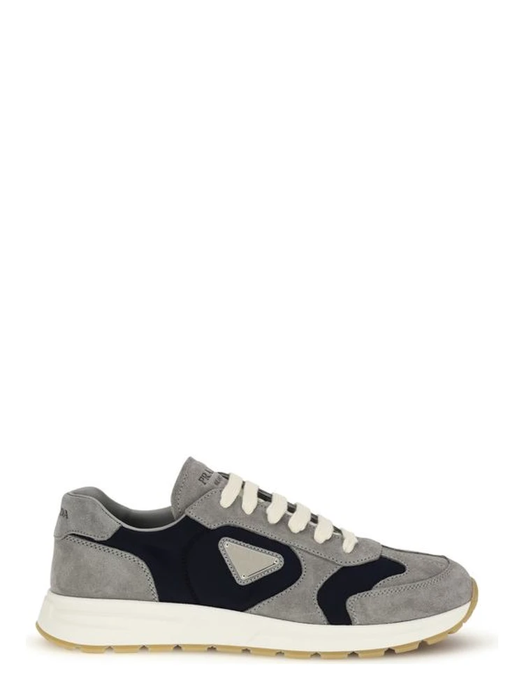 Blue Calf Leather Bos Taurus Athletic Sneakers