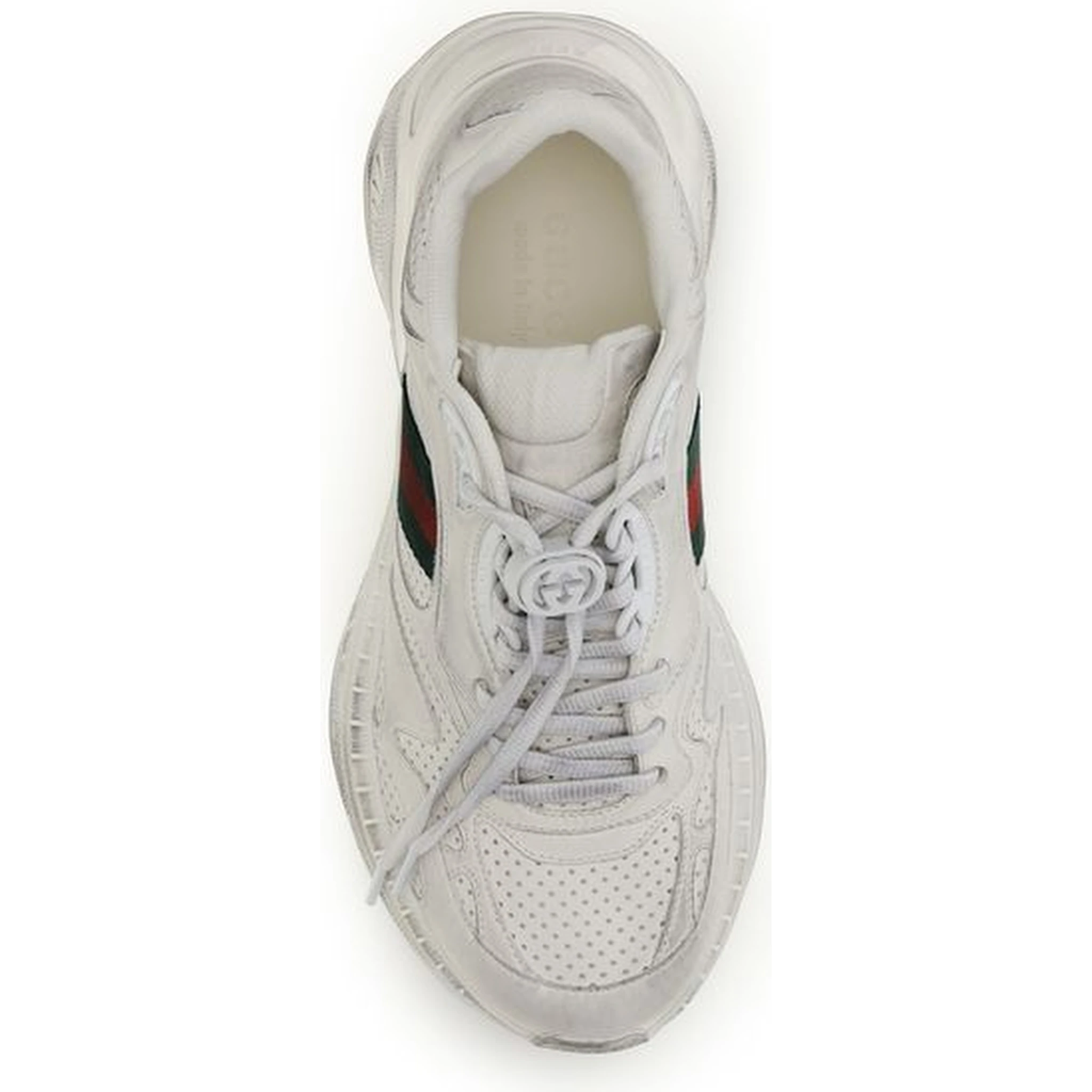 White Calf Leather Bos Taurus Athletic Sneakers