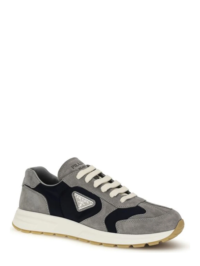 Blue Calf Leather Bos Taurus Athletic Sneakers