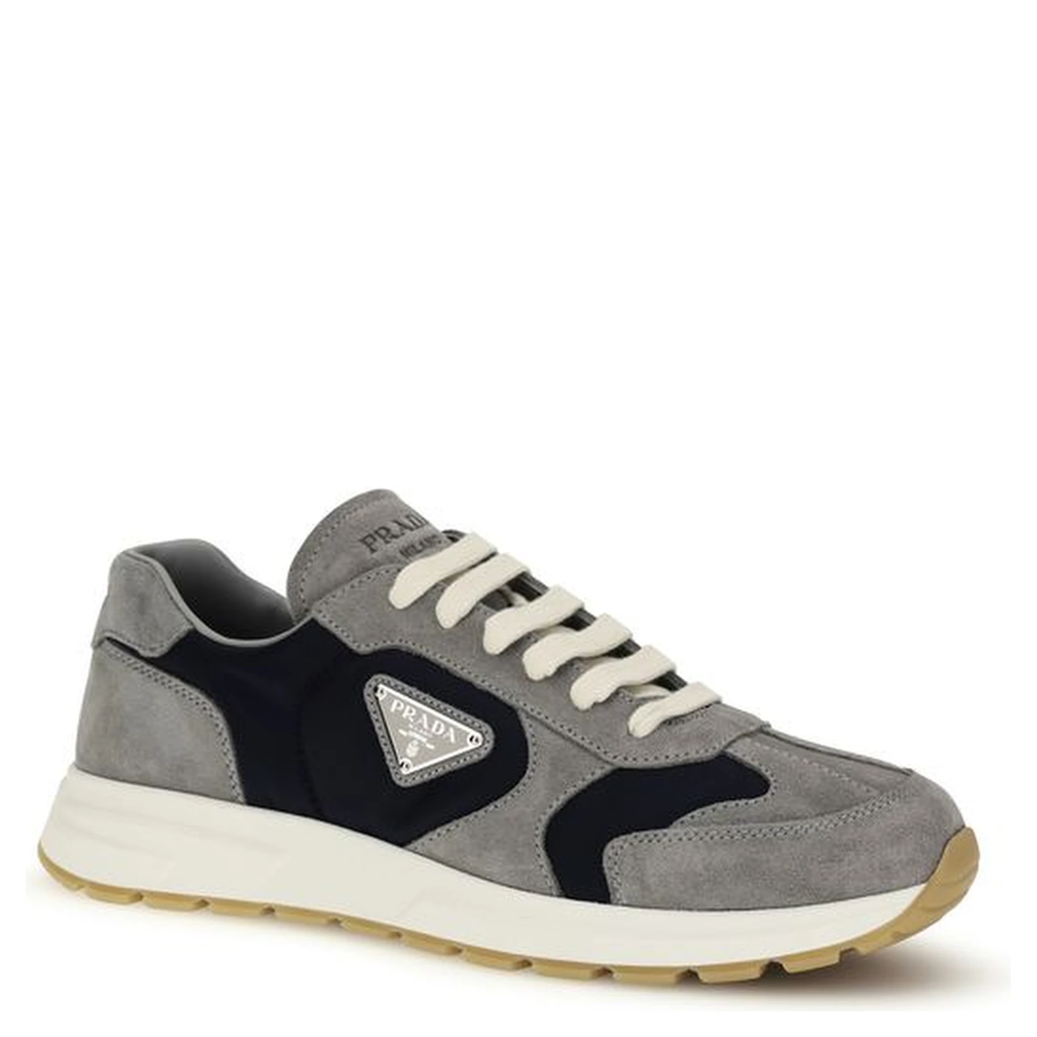 Blue Calf Leather Bos Taurus Athletic Sneakers