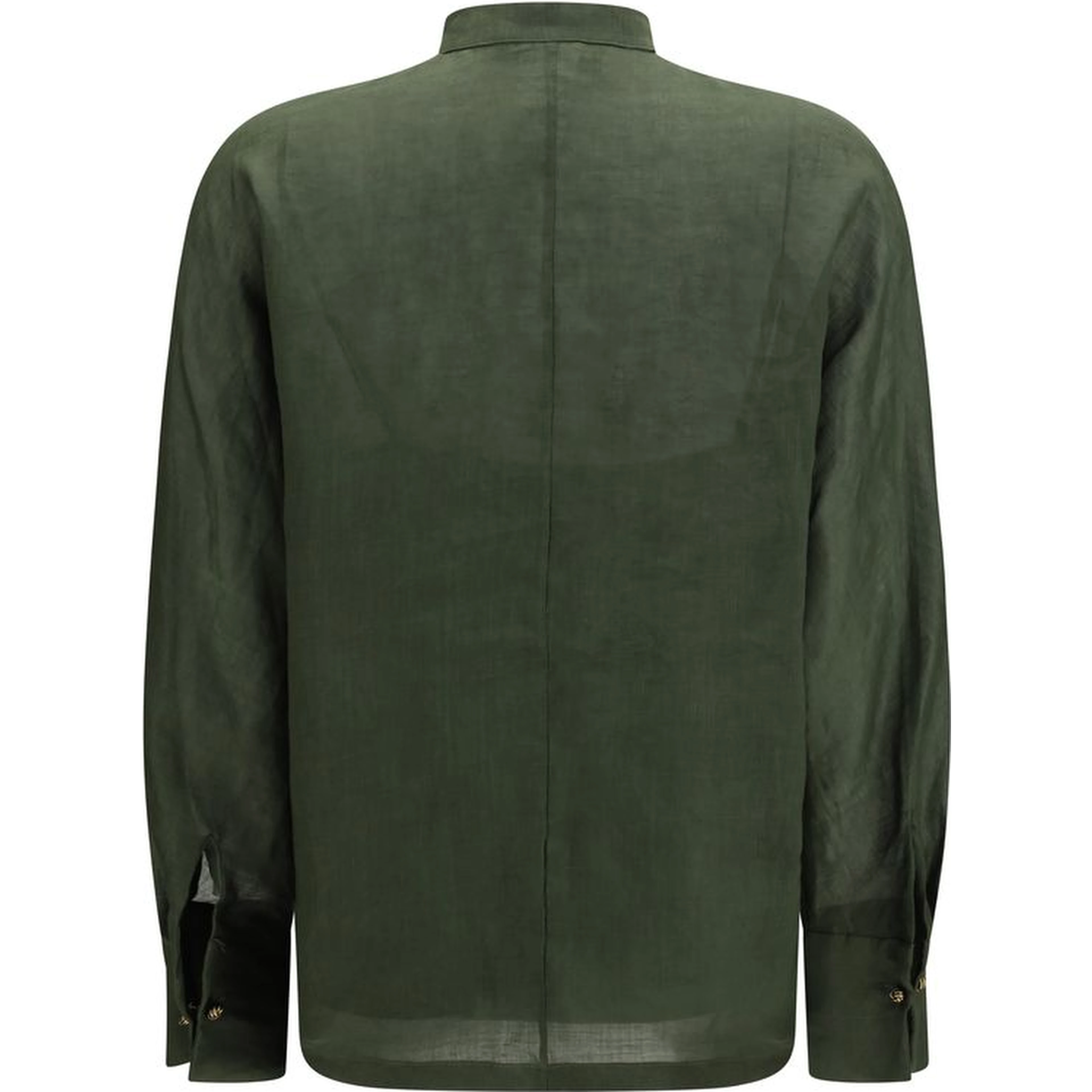 Bicolor Ramie Dress Shirt