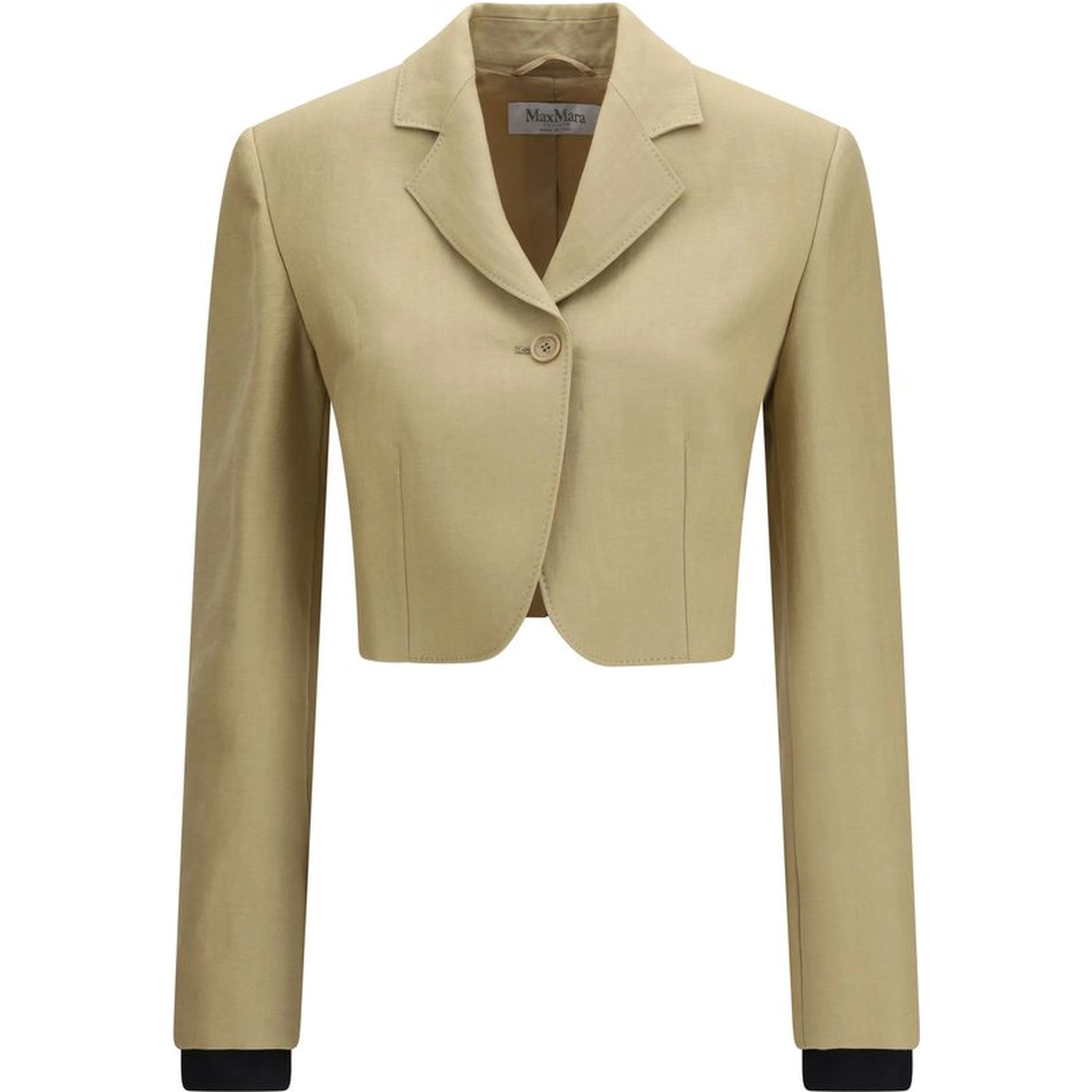 Beige Linen Denim Jacket