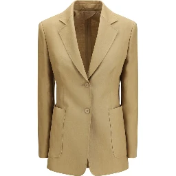 Beige Linen Jackets And Coat