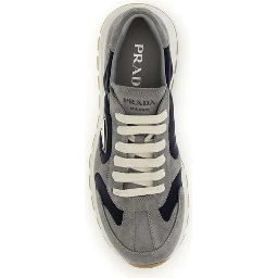 Blue Calf Leather Bos Taurus Athletic Sneakers
