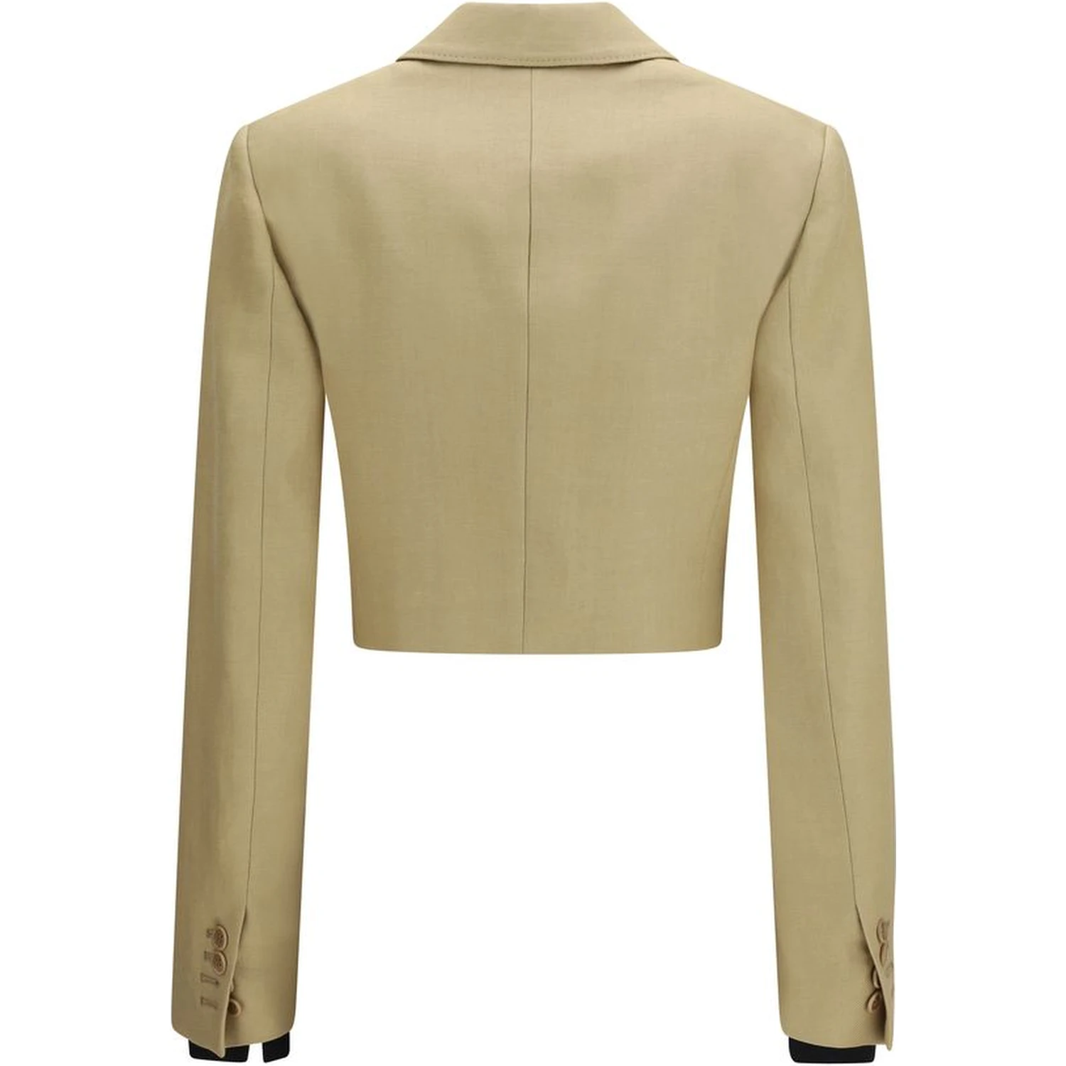 Beige Linen Denim Jacket