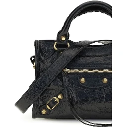 حقيبة كتف من جلد الخروف الأسود (Ovis Aries Aries)