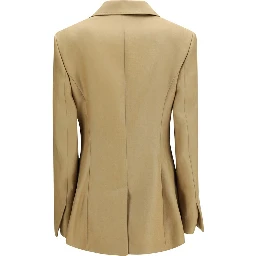 Beige Linen Jackets And Coat
