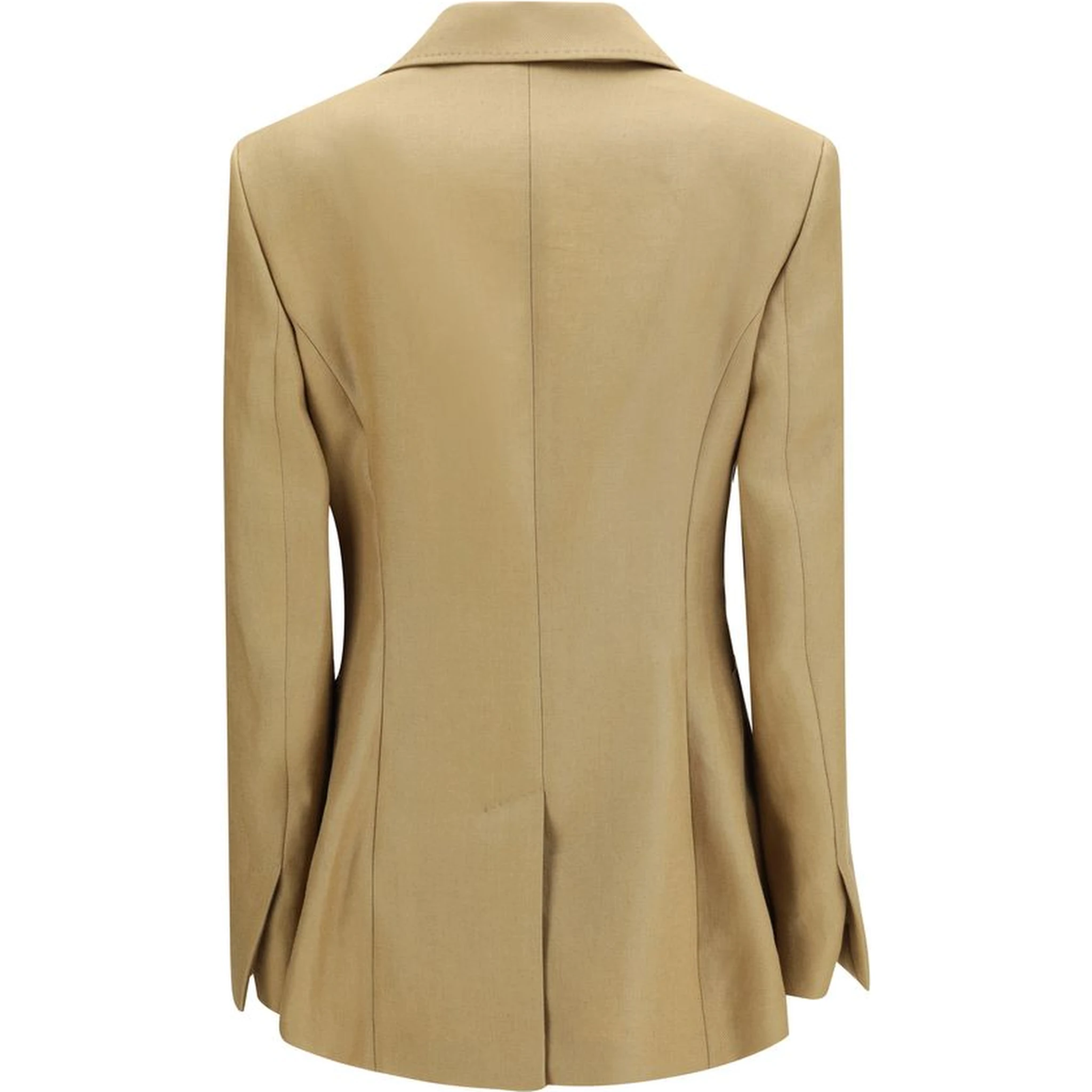 Beige Linen Jackets And Coat