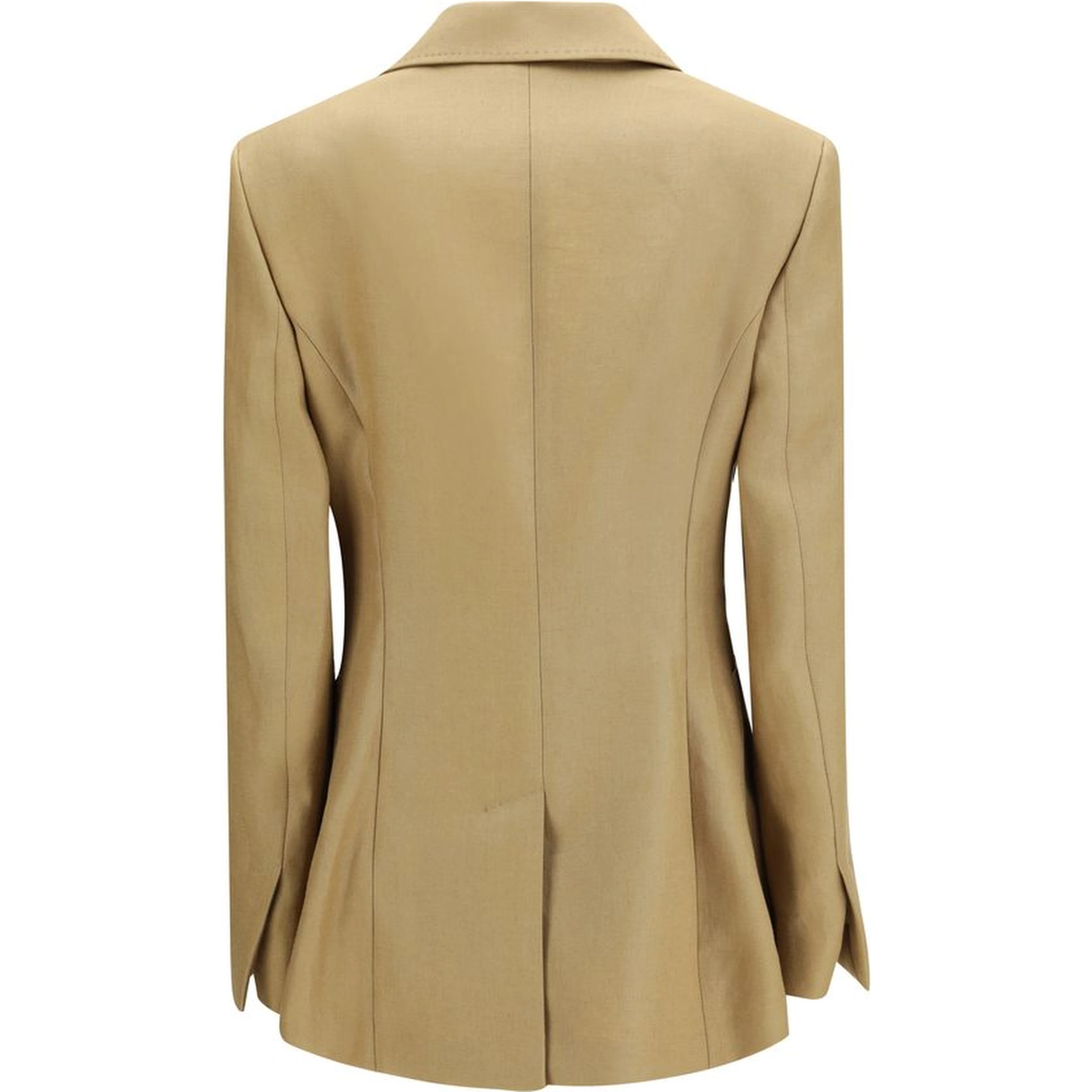 Beige Linen Jackets And Coat