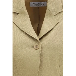Beige Linen Denim Jacket