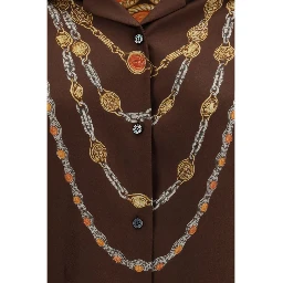 Brown Fabric Pattern Shirt