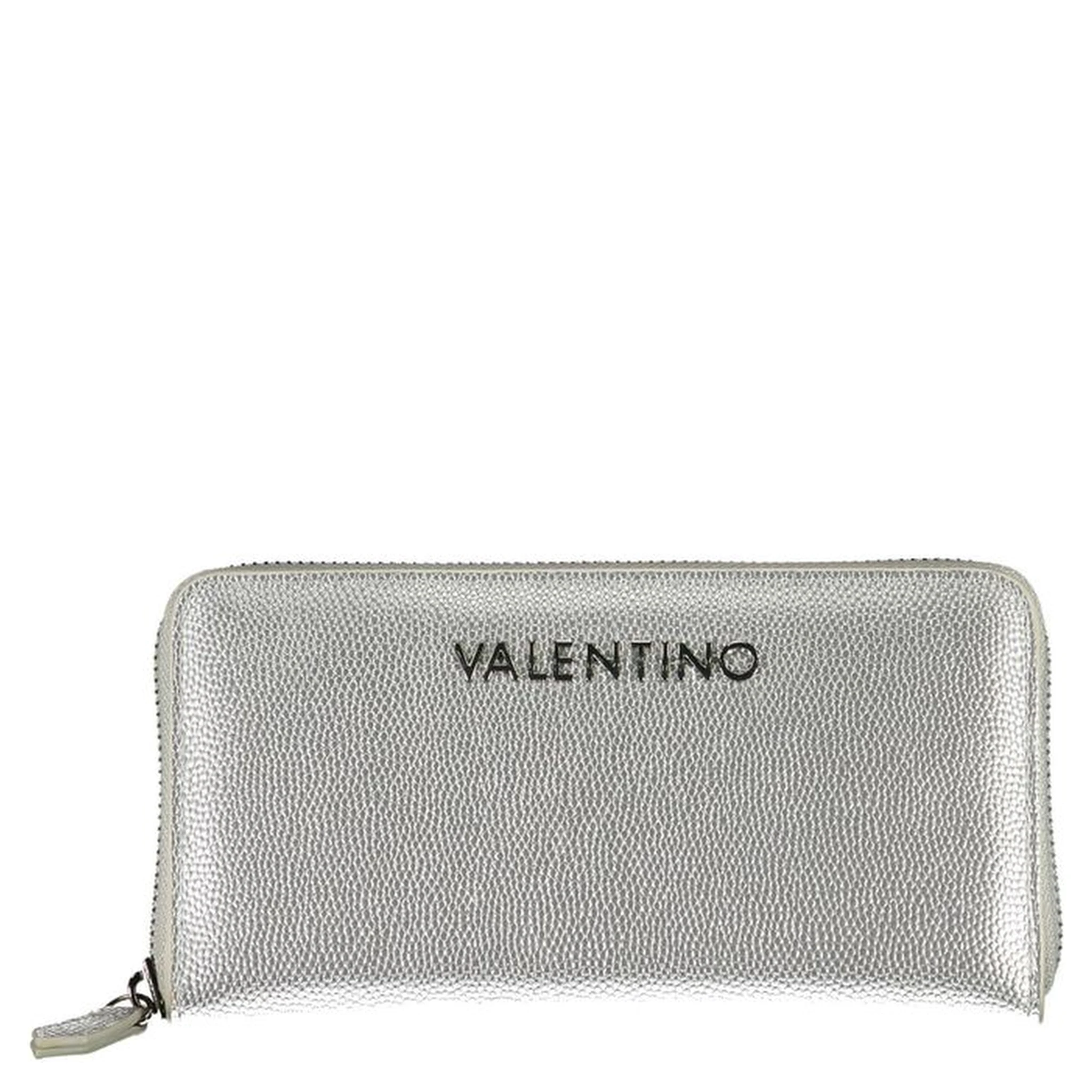 Silver Polyurethane Women Wallet