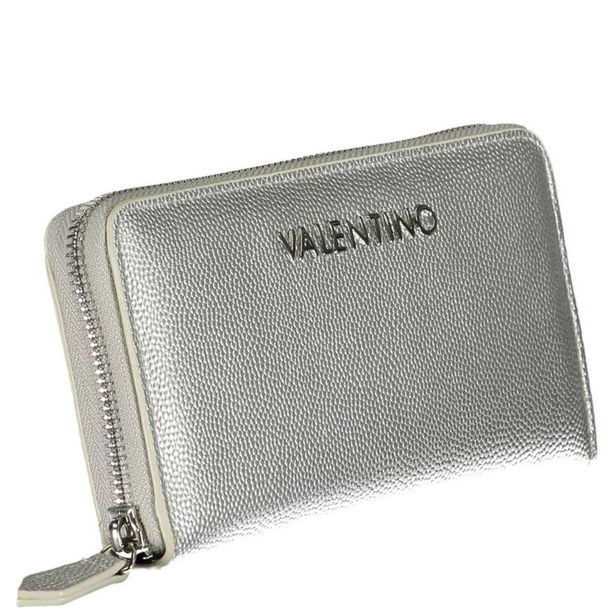 Silver Polyurethane Women Wallet