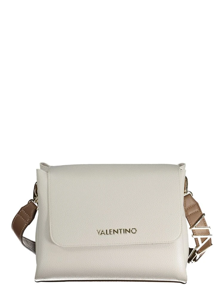 Bianco Polyurethane Women Handbag