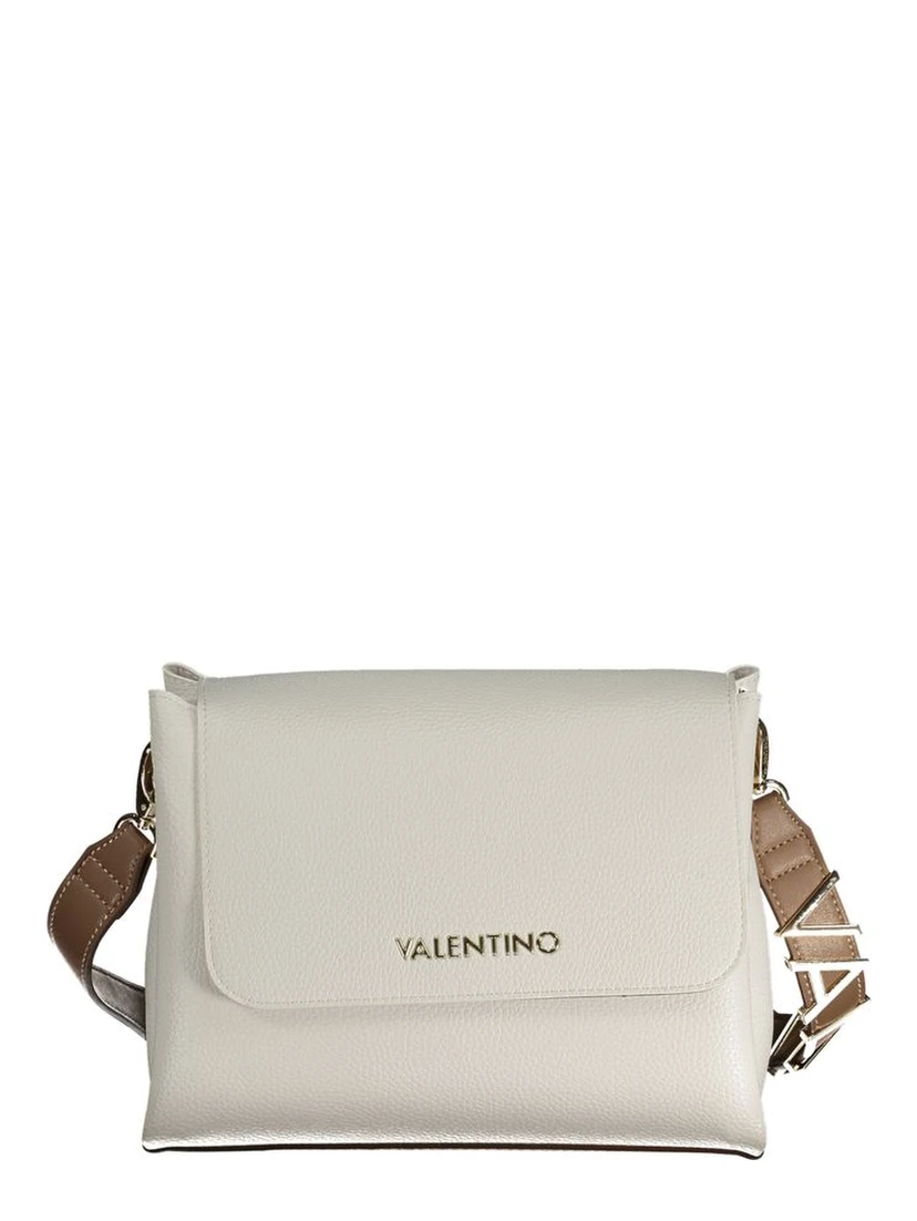 Bianco Polyurethane Women Handbag