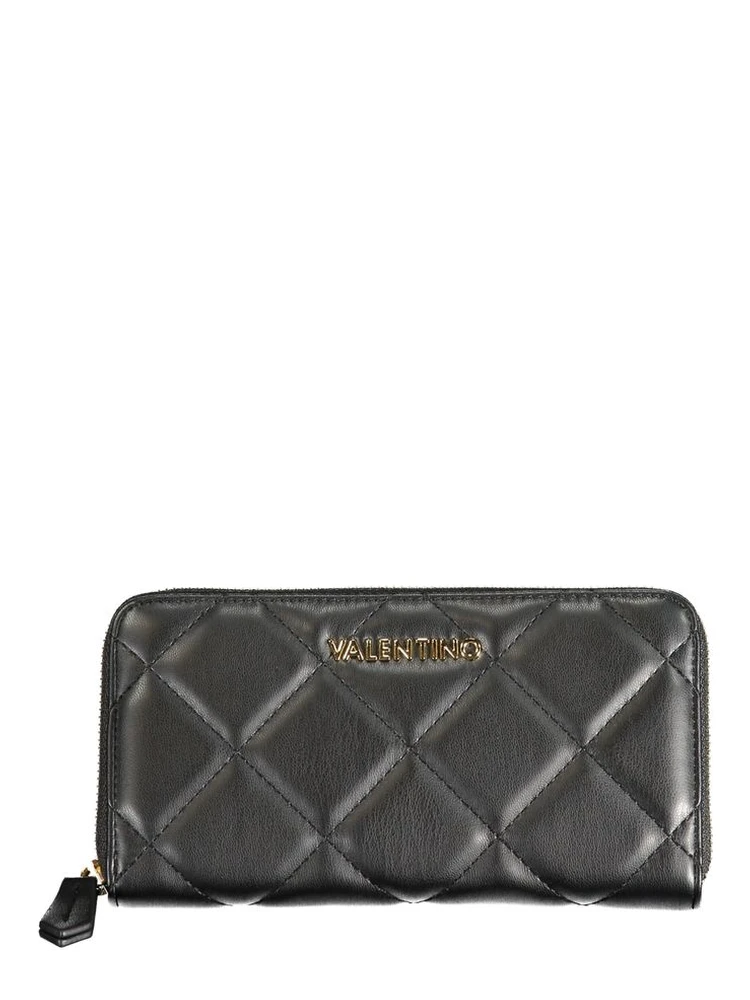 Black Polyurethane Women Wallet