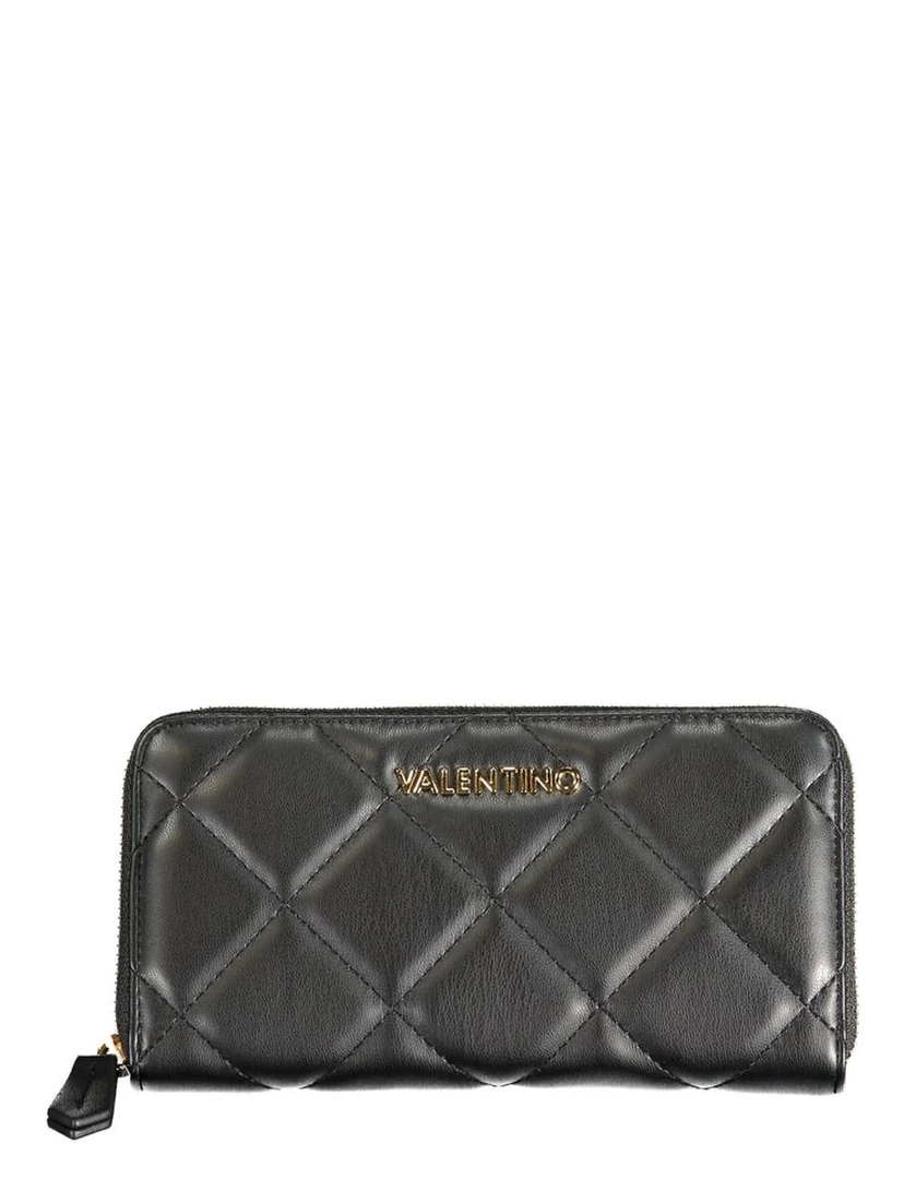 Black Polyurethane Women Wallet