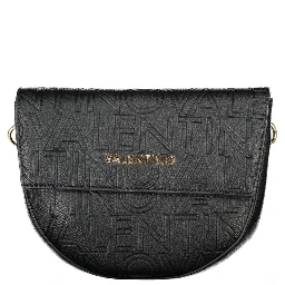 حقيبة يد نسائية سوداء من البولي يوريثان