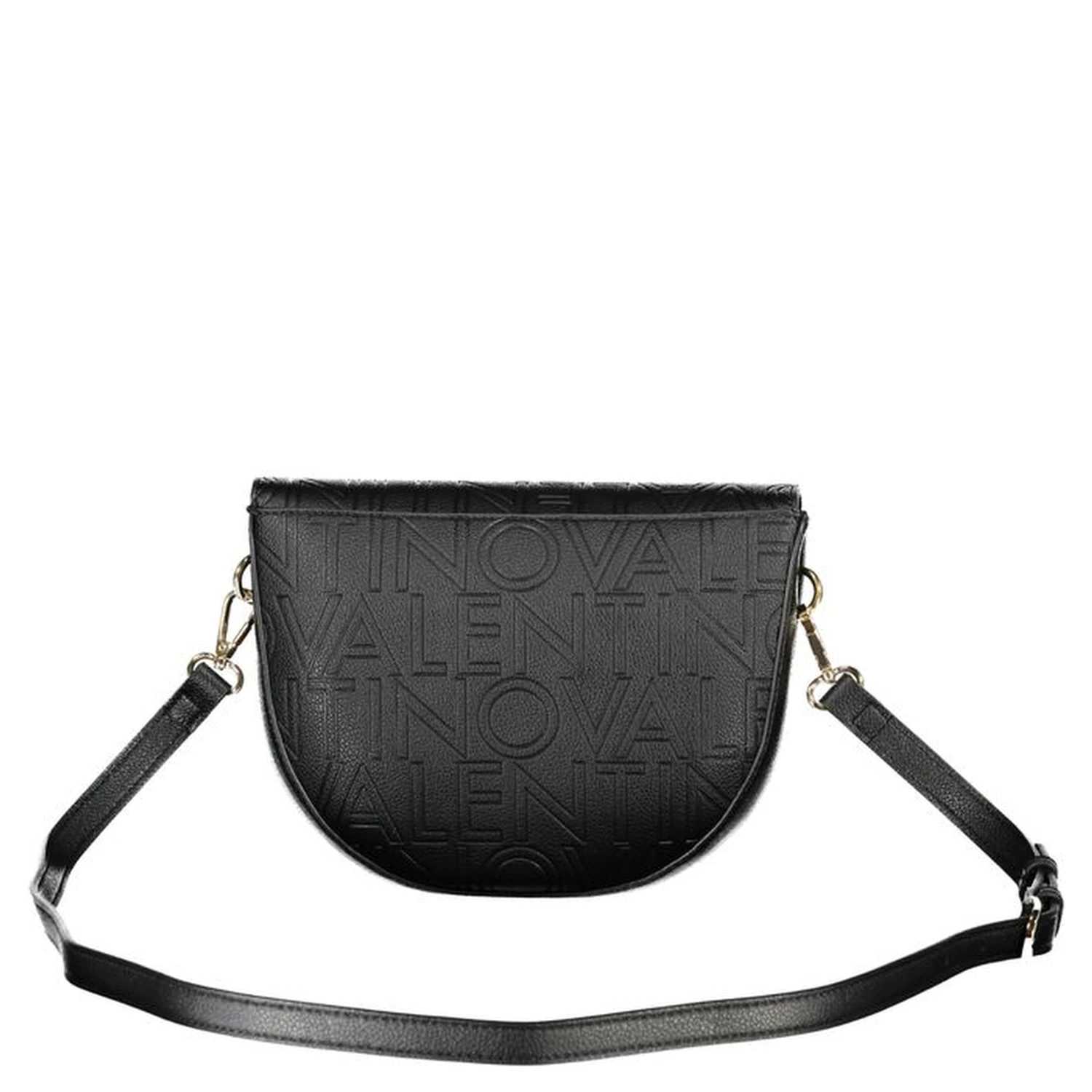 Black Polyurethane Women Handbag