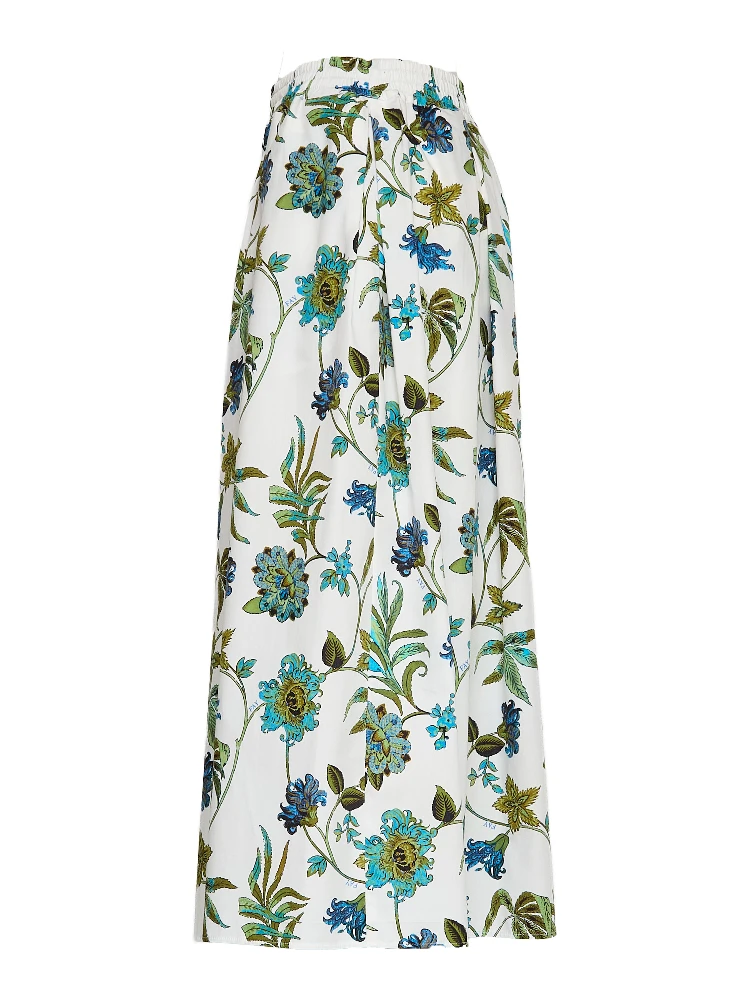 Gonna Lunga In Popeline Con Stampa Fiori Fay alternative