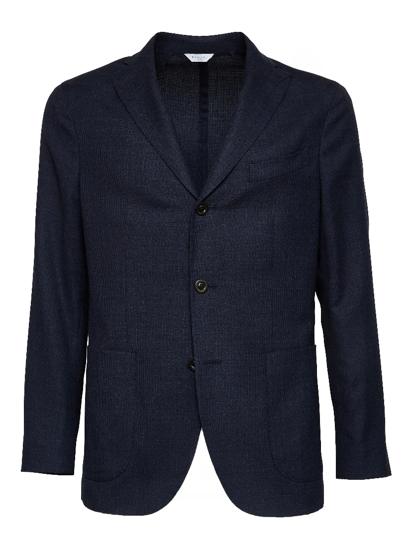 Blazer Hopsack Melange K. Jacket