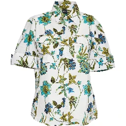 Camicia In Popeline Con Stampa Fiori Fay