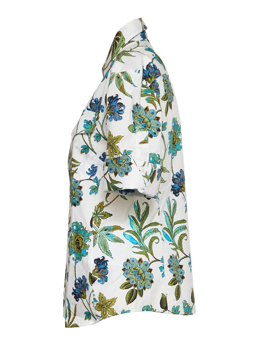Camicia In Popeline Con Stampa Fiori Fay
