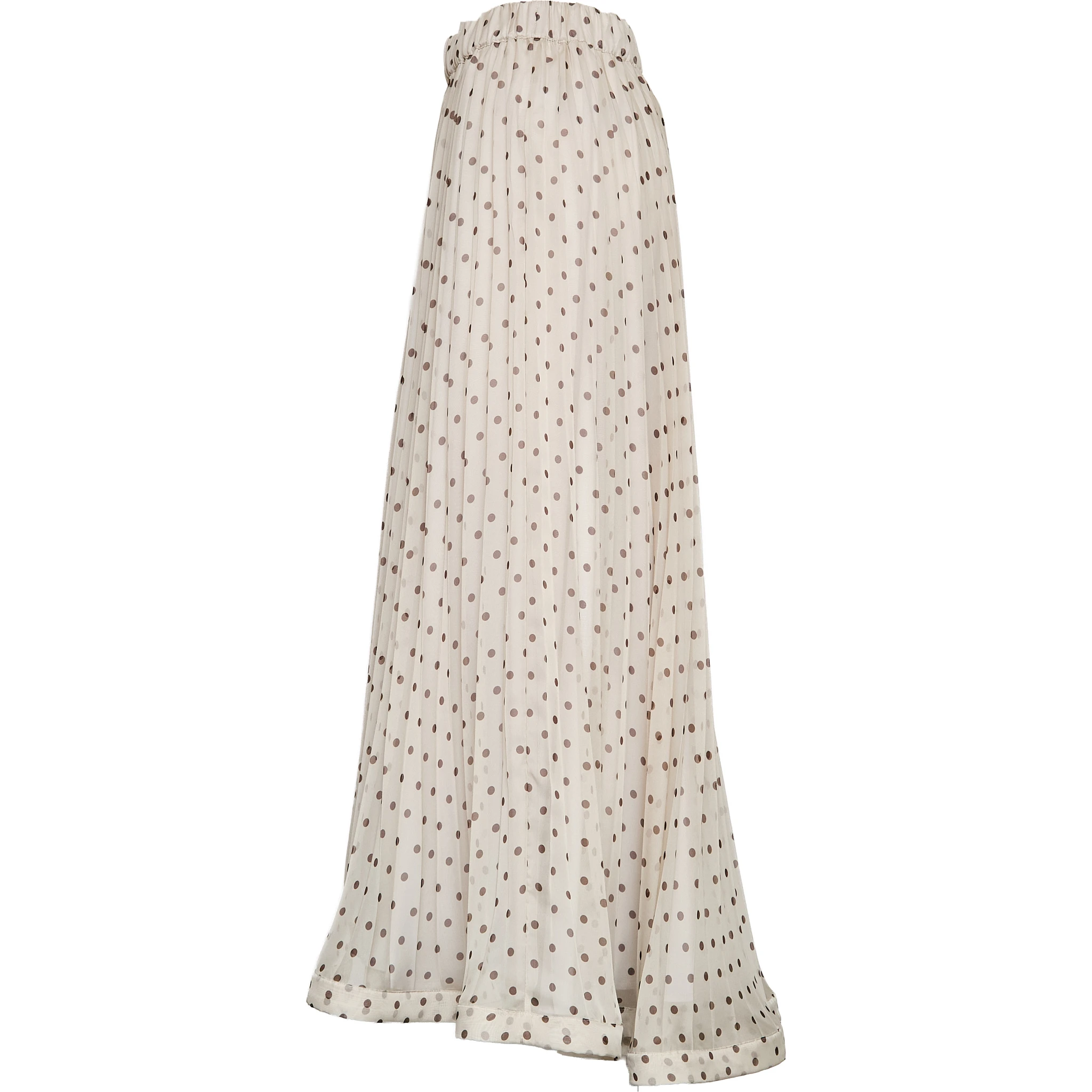 Gonna Pallina In Chiffon Poly Stampa Pois