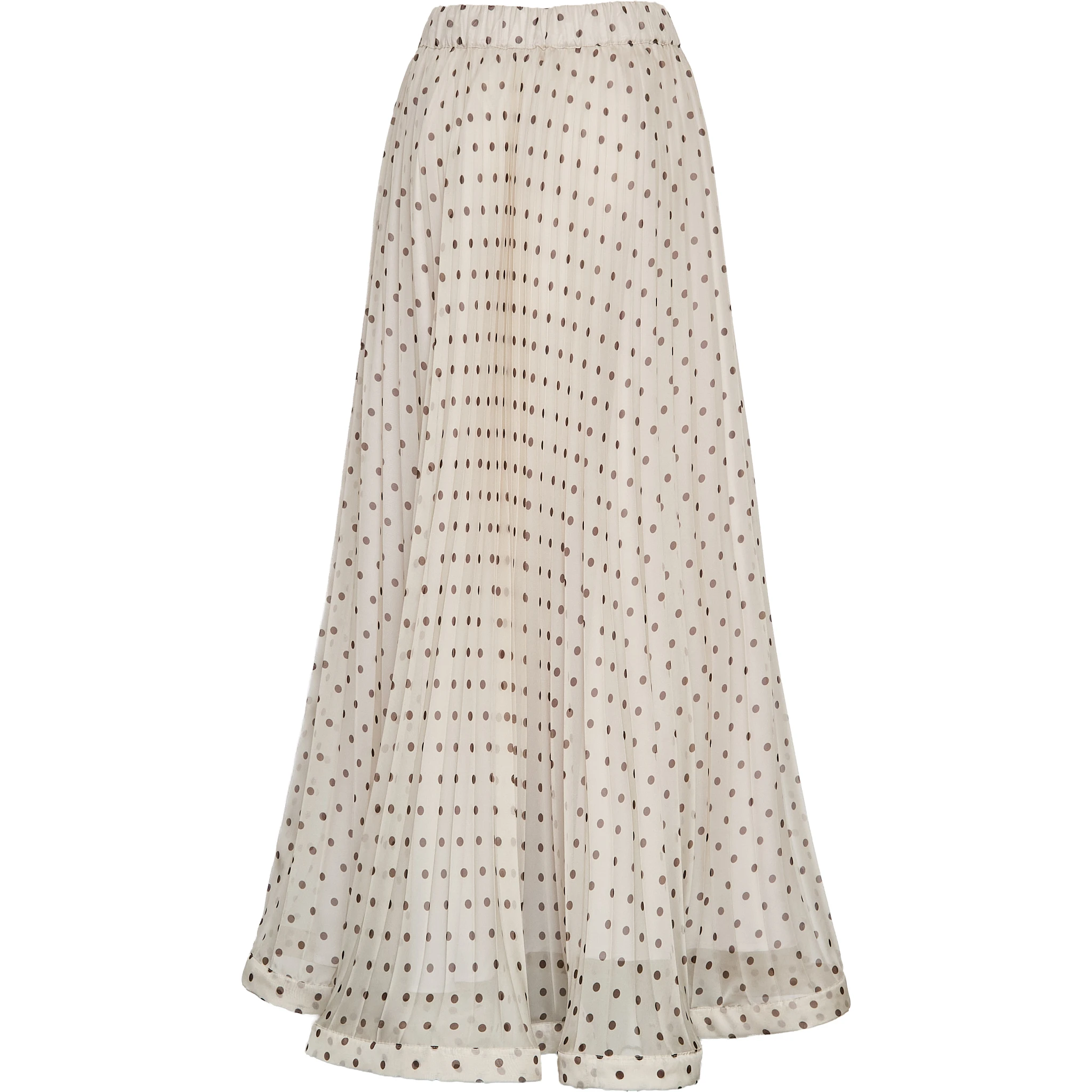 Gonna Pallina In Chiffon Poly Stampa Pois