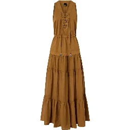 فساتين بينكو بنية اللون