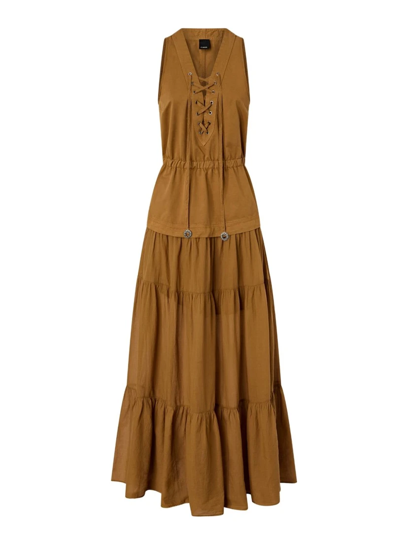 فساتين بينكو بنية اللون