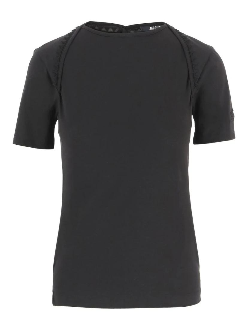 JACQUEMUS T-shirts and Polos Black
