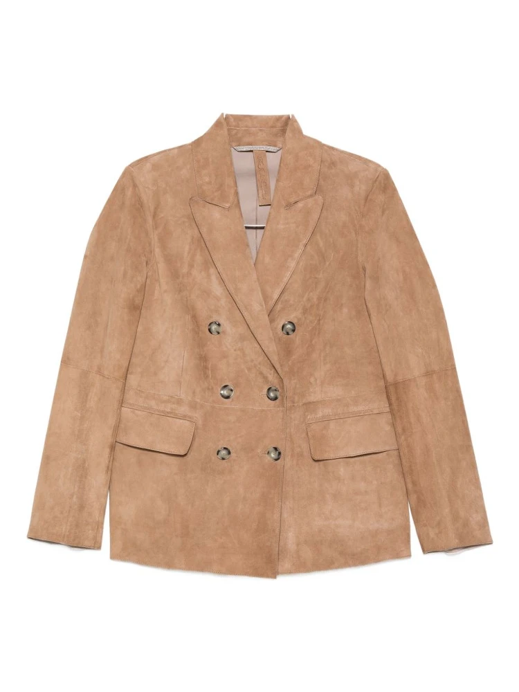 THE JACK AND JACKIE LEATHERS Jackets Beige