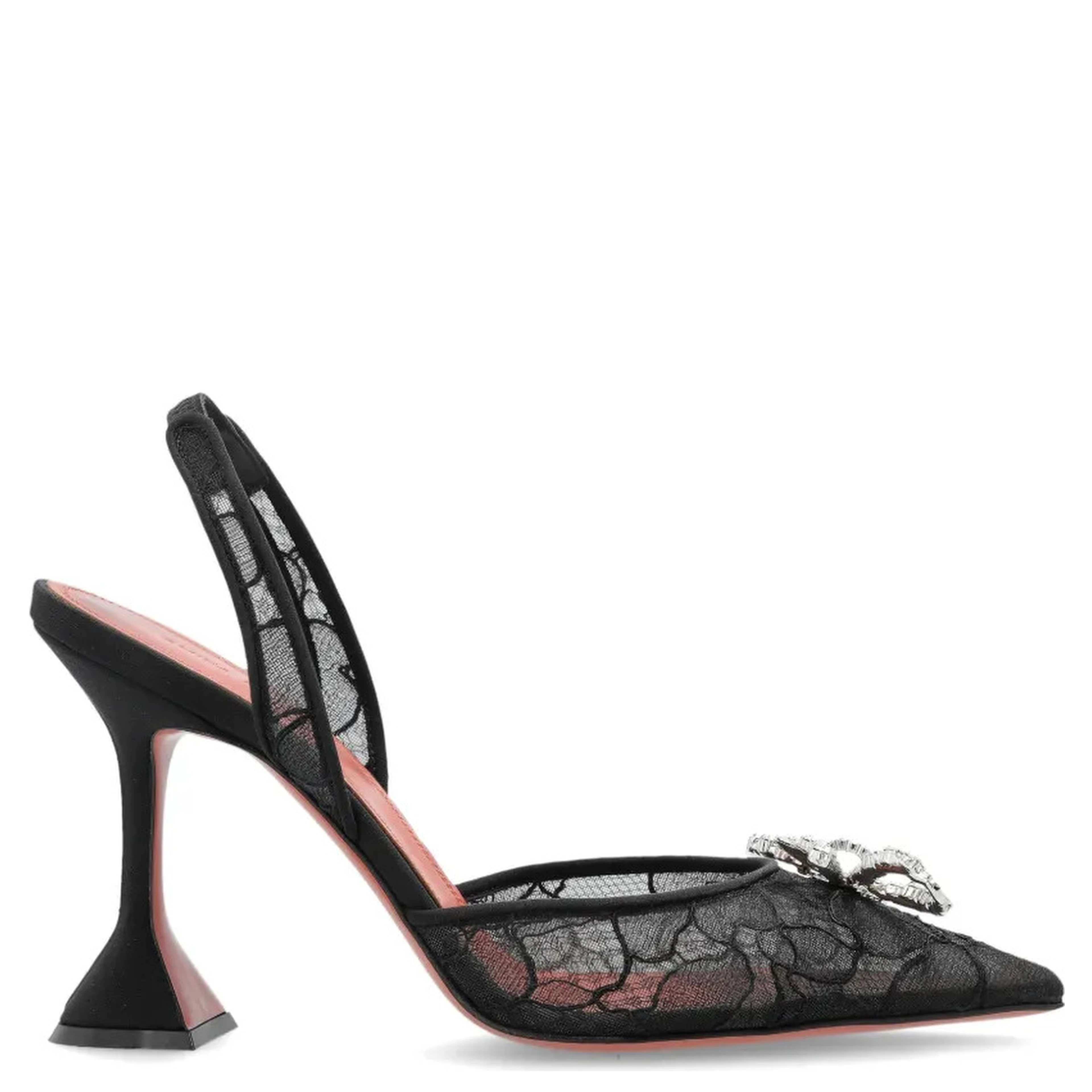 Amina Muaddi With Heel Black