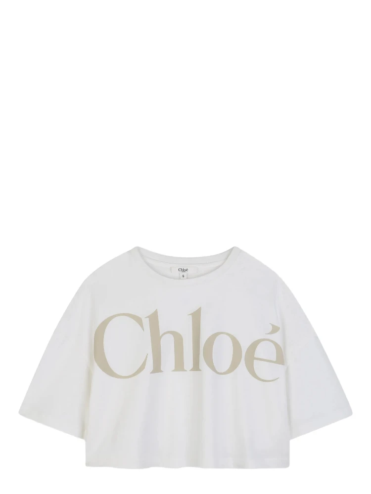 تيشيرتات وبولو من كلوي باللون الأبيض