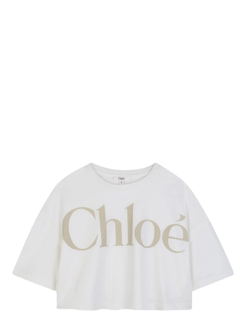 تيشيرتات وبولو من كلوي باللون الأبيض