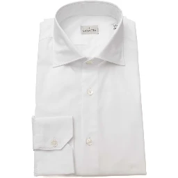 White Cotton Men Shirt