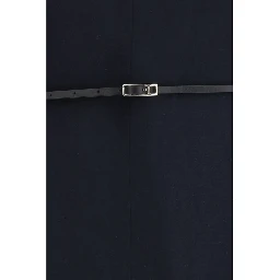 Blue Polyamide Long Dress
