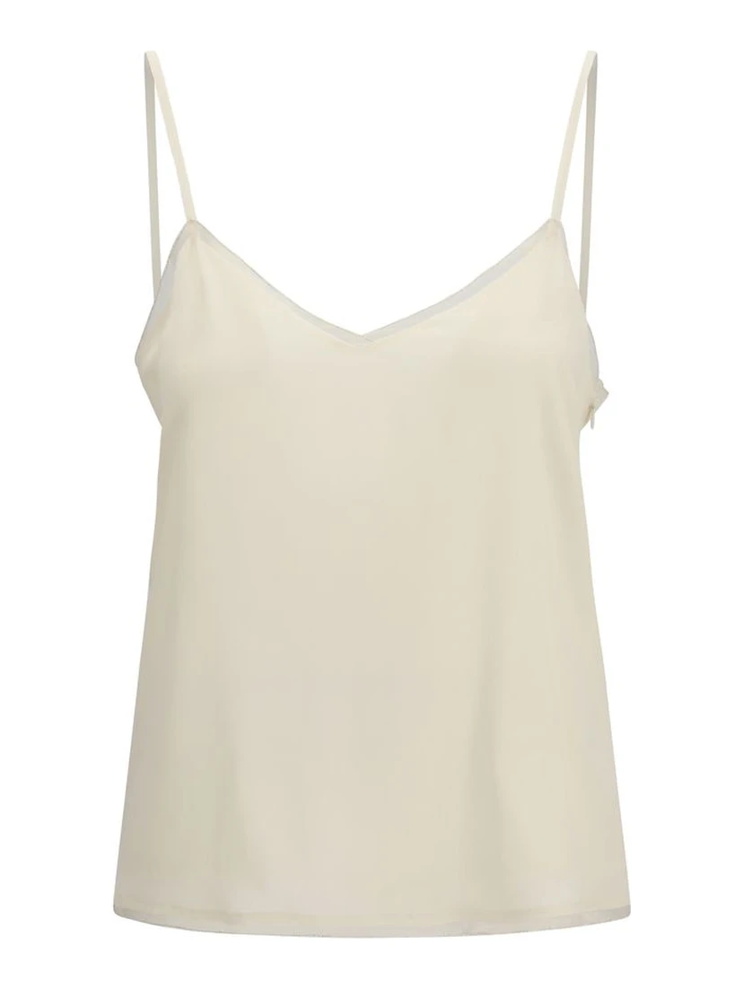 Beige Acetate Blouse