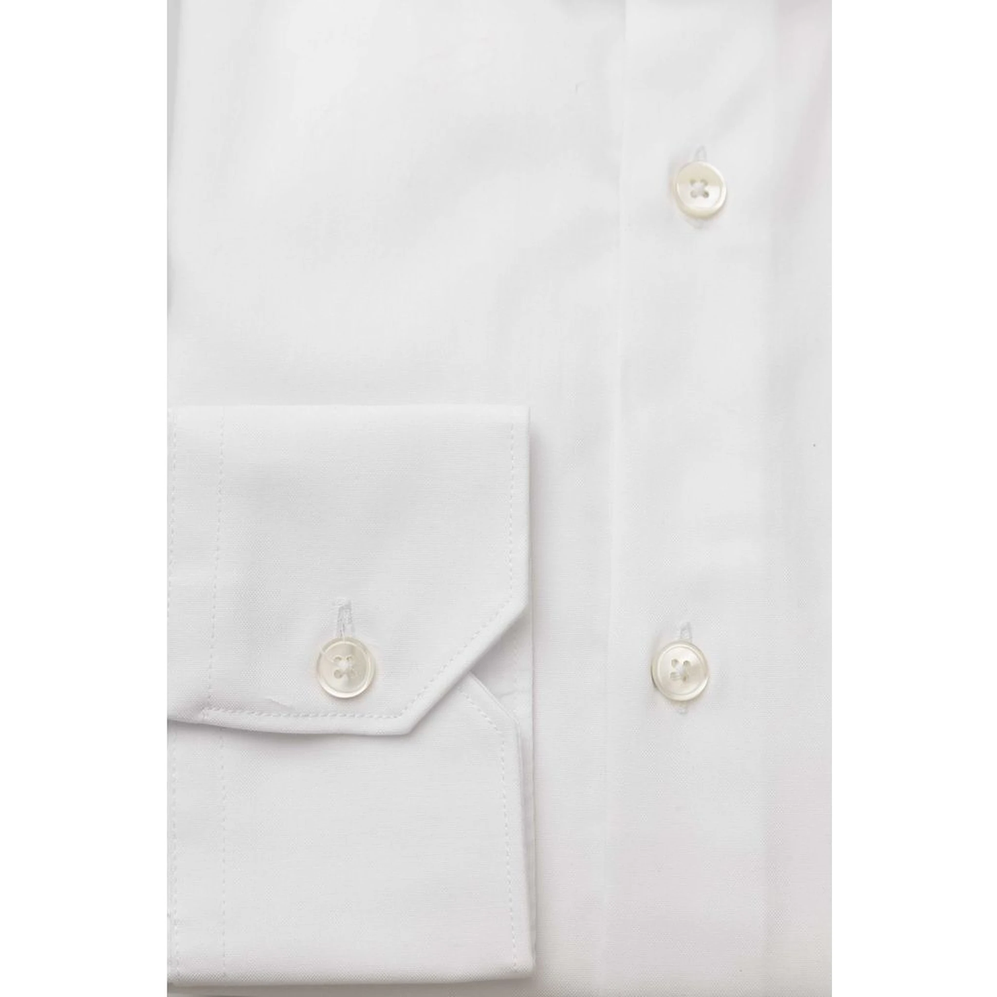 White Cotton Men Shirt
