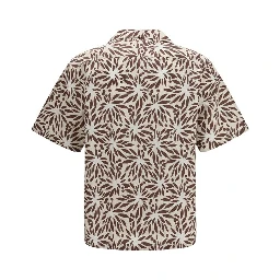 Brown Cotton Pattern Shirt