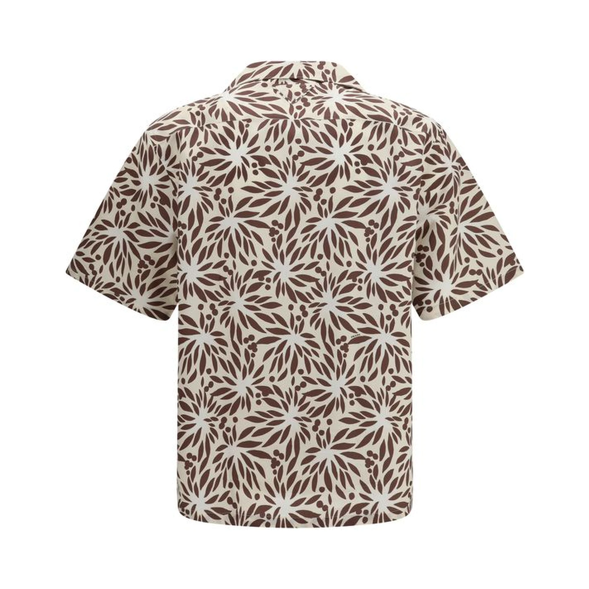 Brown Cotton Pattern Shirt
