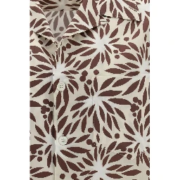 Brown Cotton Pattern Shirt