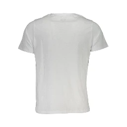 تي شيرت قطني أبيض