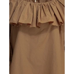 Cotton shirt with volant